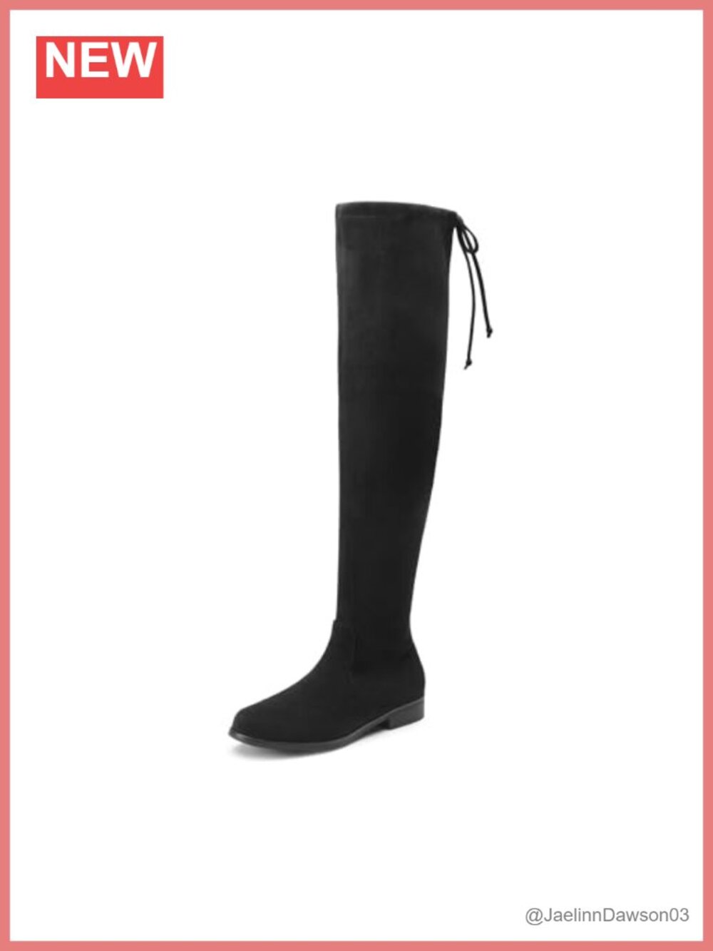 Women's Thigh High Over Knee Stretch Faux Suede Boots Block Heel